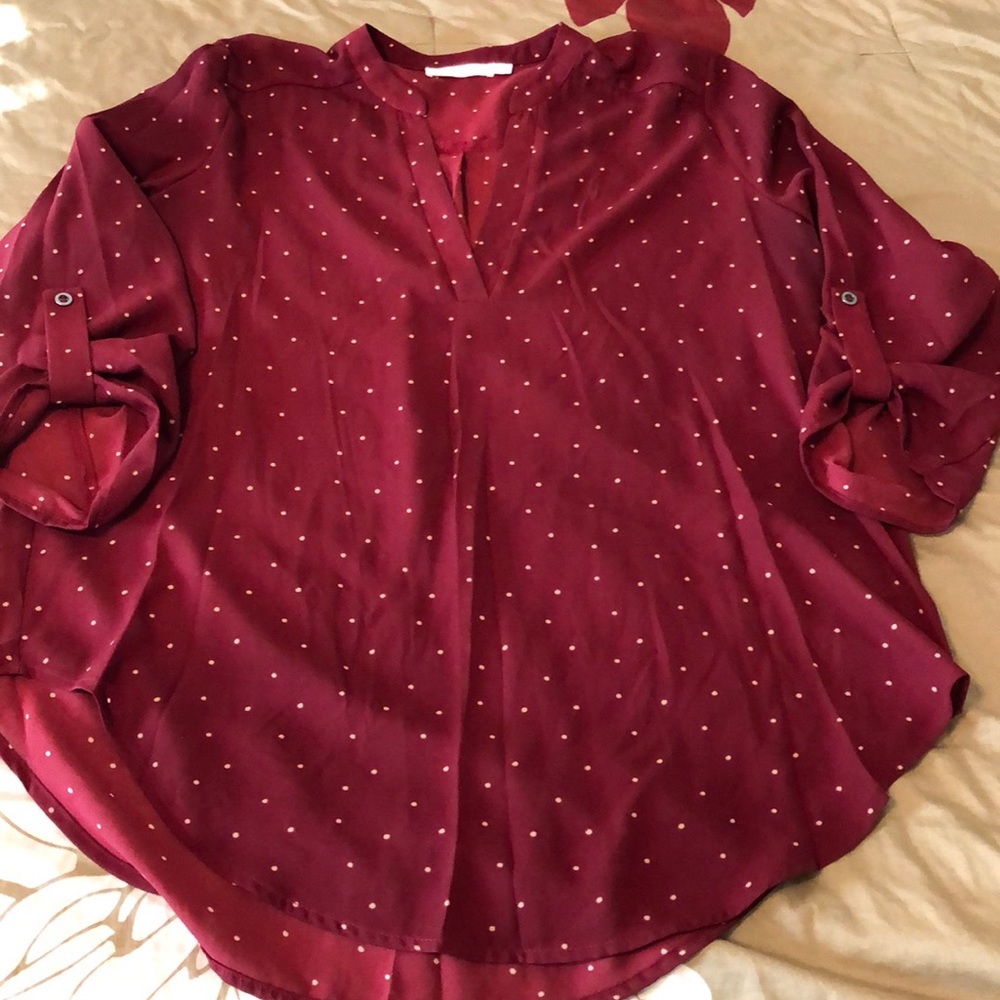 Polka dot top!